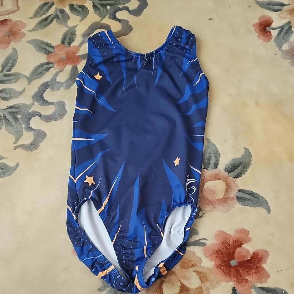 Blue and Orange Star Patterned Swimsuit